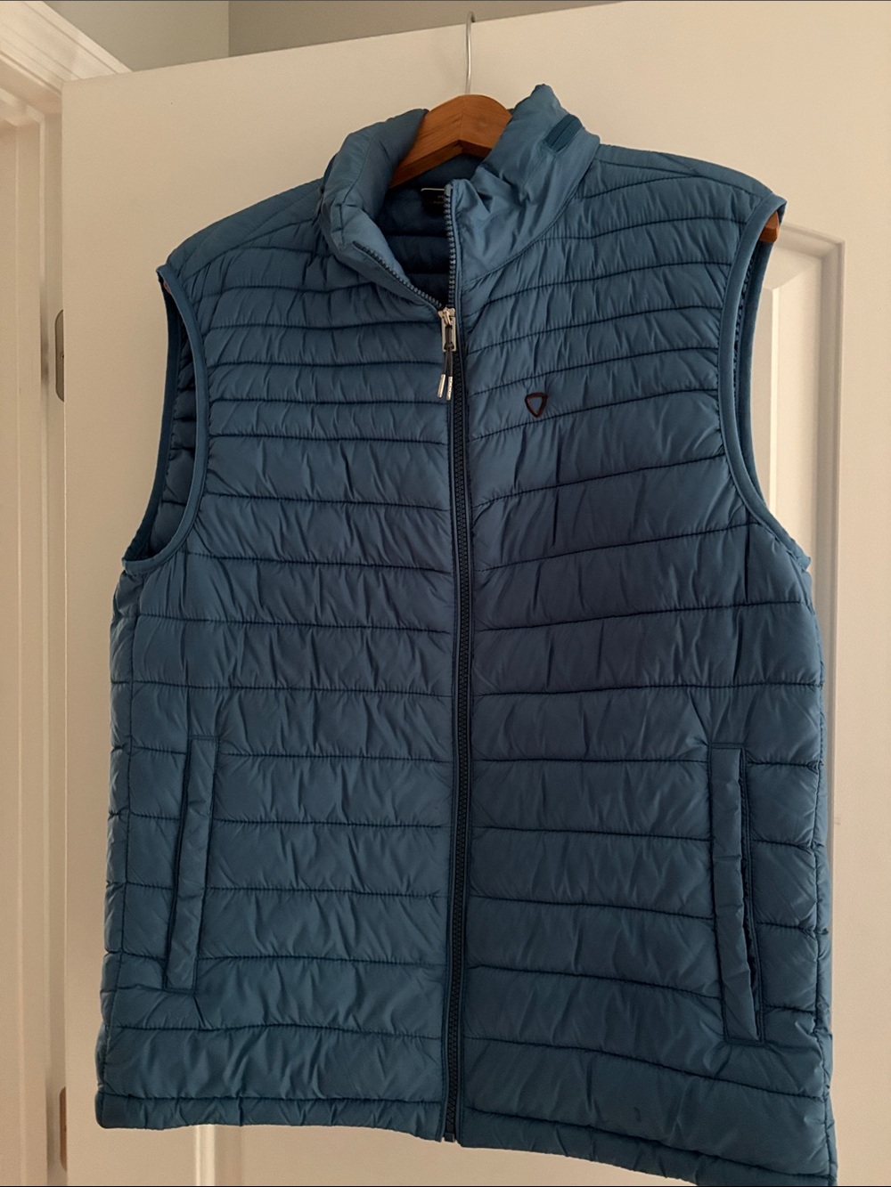 Strellson Steel-Blue Quilted Puffer Vest